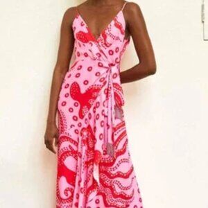 Farm Rio Octocool Octopus Maxi Dress Size Small